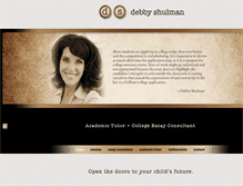 Tablet Screenshot of debbyshulman.com